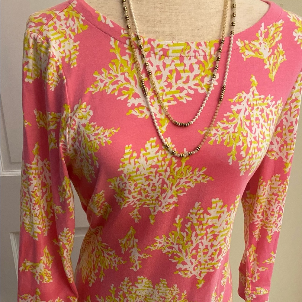 Crown and Ivy pink coral dress